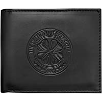 Celtic FC - Cartera oficial con el escudo grabado - Negro
